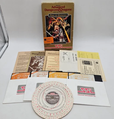 Advanced Dungeons & Dragons Pool of Radiance Commodore 64/128 C64 Disk D&D RPG - Image 1 of 4