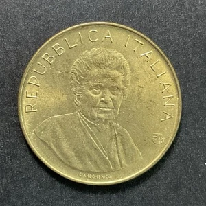 ITALIE 1980 pièce 200 lires FAO année internationale de la femme Maria Montessori femme - Photo 1/2