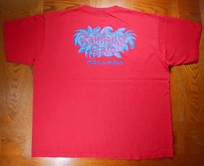 VTG Rainforest Cafe T-Shirt 2XL Mens Red Orlando Florida Made In USA Crew Neck  - Image 1 of 4