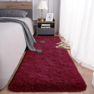FVVRAX 2x6 ft Ultra Soft Shag Area Runner - Plush Fluffy Non-Shedding Rug for... - Picture 1 of 8