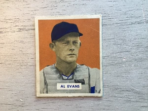 1949 Bowman Al Evans #132 Senators RC (Name im Skript auf der Rückseite) Sehr guter Zustand + - Bild 1 von 2