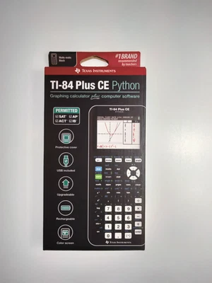 Texas Instruments graphing calculator clolor screen I-84 Plus CE Python