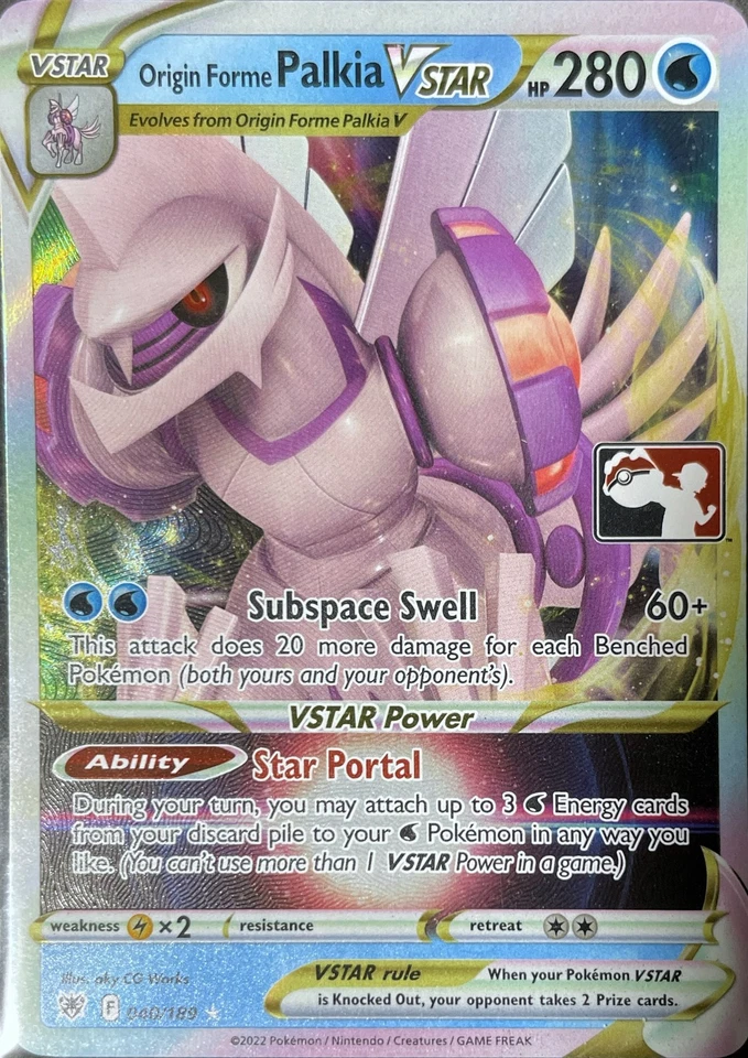Origin Forme Palkia VSTAR Ultra Rare Prize Pack Series Cards 040/189 NM - Image 1 of 1