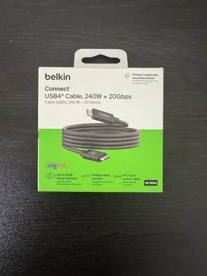 Belkin INZ004TT1.2MBK Usb4 240w 20gbps 1.2m Cable W11cabl - Image 1 of 4