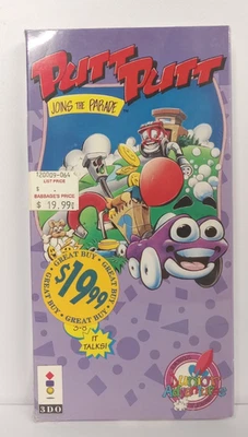 Putt-Putt Joins the Parade (Panasonic 3DO) - SEALED LONG BOX, *Tear in Seal* - Image 1 of 4