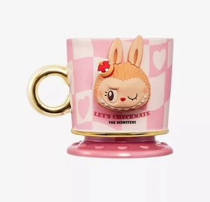 (NUOVO) POP MART LABU I MOSTRI Let's Checkmate Series Tazza Rosa Autentica US - Foto 1 di 6
