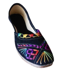 Women Wedding Shoes Mojaries Indian Leather Ballet-Flats Handmade Jutties US 7 - Picture 1 of 7