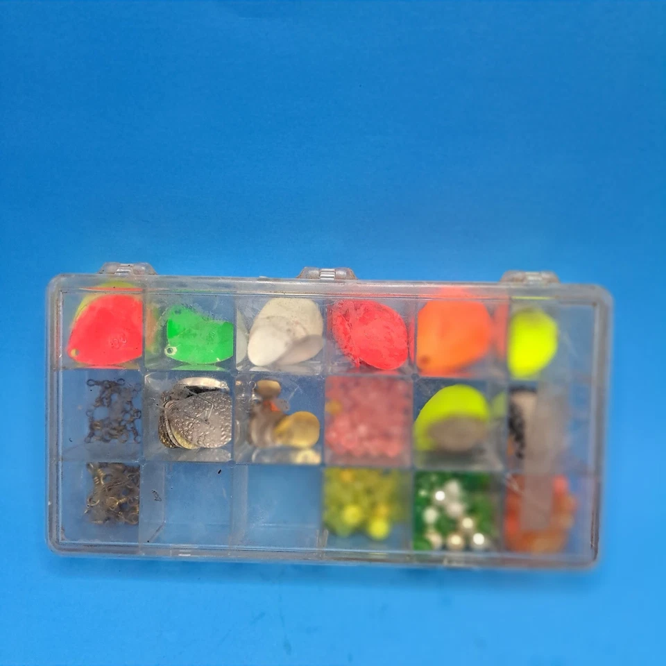 ishing Lure Builder Kit Tackle Box Parts Beads Weights Spinners Hooks - Image 1 of 4
