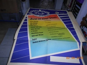 großes dekorat. orig Plakat 1950/60er Jahre DDR Variete Zirkus Künstler Cottbus - Bild 1 von 5