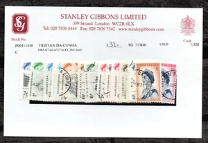 Tristan da Cunha 1965-67 set SG 71-84b Stock No P00511450 Stanley Gibbons RARE - Picture 1 of 13