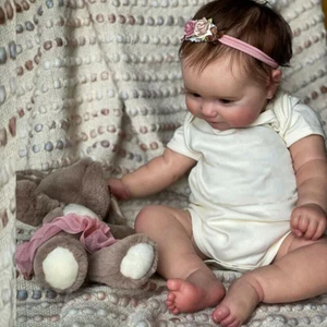 Full Silicone Real Body Doll Reborn Baby Dolls Newborn Accompany Doll Gift 50cm - Picture 1 of 3