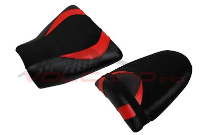 Capa de assento FIT KAWASAKI Z750 Z1000 2003-2006 design vulcão vermelha B antiderrapante - Imagem 1 de 4