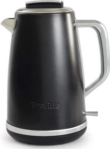 Breville Electric Kettle 1.7L Lustra 3kW Fast Boil Matt Black With Cord Storage - Picture 1 of 7