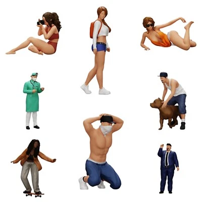 3DRIFTER Figuren 1:12 (15,4cm) Miniaturen unbemalt 1/12 Diorama Modellbau - Modellreihe A