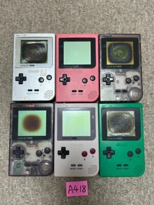 Nintendo gameboy pocket Lot 6 Set  Nintendo Console GBP Junk japan A418 - Zdjęcie 1 z 8