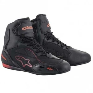 Alpinestars Men's Motorcycle Boots - Faster 3 Drystar, WP (Black, Red Fluo) - Picture 1 of 1