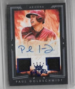 PAUL GOLDSCHMIDT 2015 DIAMOND KINGS DUAL GAME JERSEY AUTOGRAPH #1/10-DIAMONDBACK - Picture 1 of 1