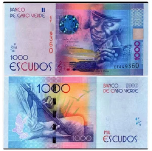 Cabo Verde Cape Verde 1000 Escudos 2014 P 73 UNC NEW Banknote - Picture 1 of 2