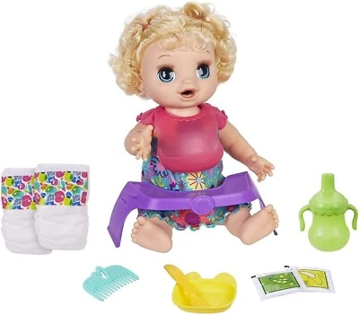 Hasbro Baby Alive Muñeca Bebé Come Feliz E4894 (SPANISH VERSION)