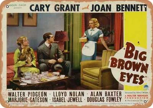 METAL SIGN - Big Brown Eyes (1936) - Vintage Look - Picture 1 of 2