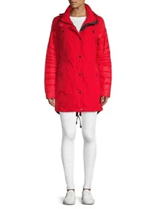 Pajar Canada Jacket Iris Featherless Puffer Sleeve Anorak Rain Coat Red SMALL - Picture 1 of 2
