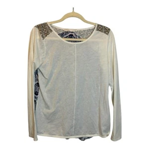Prana Blouse Women's Size Medium Long Sleeve Paisley - Picture 1 of 3