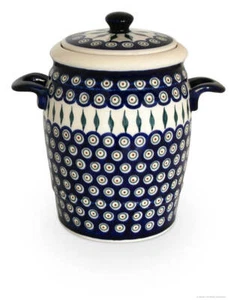 Original Bunzlauer Keramiktopf Rumtopf Mehrzwecktopf Einlegetopf 4.2L im Dekor56 - Bild 1 von 4