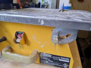 WorkForce Tile Cutter Saw THD550 120V Stainless Steel Yellow - Picture 1 of 4