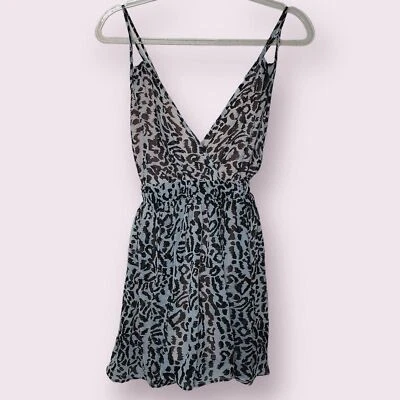 Mameluco Stella & Jamie para mujer talla XS estampado animal champán cuello en V tiras Foto 1 de 4