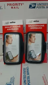 SET OF 2 NEW BALANCE SMARTPHONE ARMBAND ONE SIZE FITS MOST NEW FAST / FREE SHIP - Picture 1 of 2