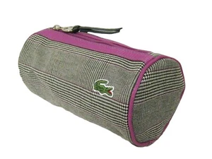 LACOSTE COSMETICS MakeUp Bag Pencil Case Vintage N01 Croc of Wales Slg6 Pink NEW - Picture 1 of 3