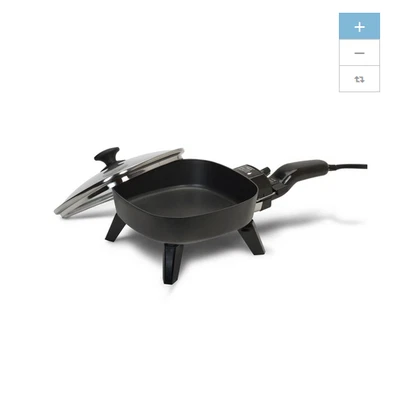 NUEVA Sartén Eléctrica Parrilla Interior Negra Antiadherente Control de Calor Antiadherente Foto 1 de 2