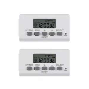BN-LINK Mini Indoor Easy Set Täglich 24 Stunden Digital Steckdose Timer 2-polig 2er Pack - Bild 1 von 9