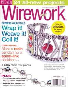 Revista Wirework Primavera 2011 24 Proyectos Cadena Correo Bisagras Puño Bobina Envoltura Tejido - Imagen 1 de 7