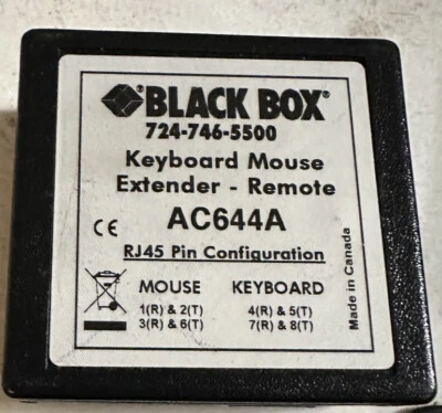 Black Box Keyboard Mouse EXTENDER AC644A 724 746 5500- Unit only-no wires etc - Image 1 of 4