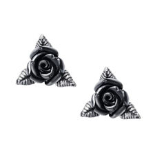 Alchemy Gothic Ring O' Roses Stud Earrings Pewter Jewelry E447