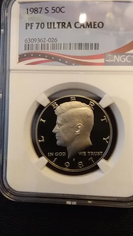1987-S NGC PF70 ULTRA CAMEO KENNEDY HALF *** RARE PERFECT UCAM  PROOF *** Cover