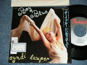 CYNDI LAUPER Japan 1987 07･5P-482PROMO Ex 7"45 BOY BLUE - Picture 1 of 6