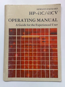 Operating Manual for Hewlett Packard HP 41C CV Calculator - Picture 1 of 1