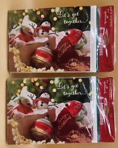 2 Paquetes de 8 Invitaciones de Fiesta de Navidad con Sello Vintage Muñeco de Nieve, NUEVO - Imagen 1 de 4