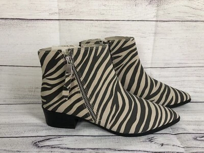 NWT WORTHINGTON BROOKDALE ZEBRA ANKLE BOOTIES MEMORY FOAM INNER SOLE SZ 7 M $75 - Image 1 of 4