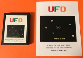 UFO Atari 2600 VCS homebrew videogame Video Computer system game U.F.O.