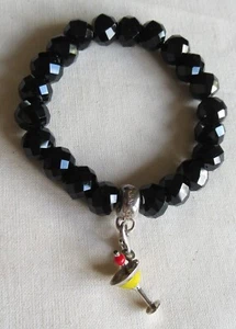 THOMAS SABO STERLING SILVER BEADED BRACELET MARTINI GLASS CHARM 925 26.39g 23359 - Picture 1 of 9
