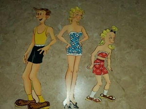 Sehr guter Zustand (1950er) ~ "BLONDIE, DAGWOOD, & COOKIES GESCHNITTENE PAPIERPUPPEN", VON WHITMAN - Bild 1 von 10
