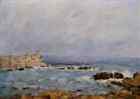Eugene Boudin A4 Photo antibes the rocks of the islet