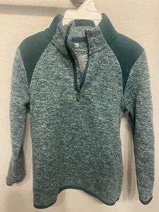All In Motion Boys Green Half Zip Sweater, Xs 4/5 - Picture 1 of 3