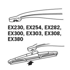 TRICO TR EX300 Frameless Wiper Blades [A]