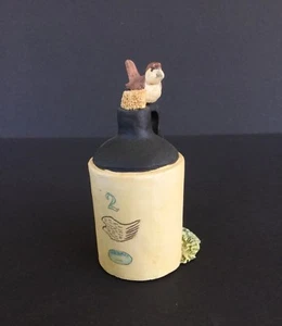 Figura Lowell Davis "Sediento" Pájaro en Ala Roja Jarra Schmid Escocia 1986 Frontera - Imagen 1 de 9