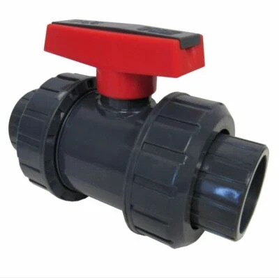 ERA True Union Ball Valve 1-1/4" Heavy Duty Durable U-PVC Construction - New - Image 1 of 4