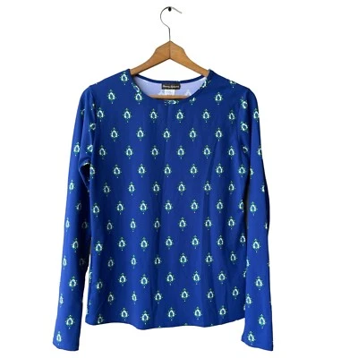 TOMMY BAHAMA Rash Guard Top Foulard Frenzy Sulf Blue Multi Long Sleeve Size XL - Image 1 of 3